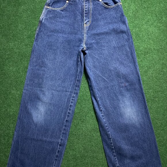 Vintage Y2KZ-Zone Jeans Baggy Cargo Denim Jeans Mid-Wash 14